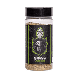 SinsQue Grass Lamb Rub 210g lamb rub — front of shaker on transparent background