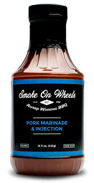 Smoke on Wheels Pork Marinade and Injection bottle, 488ml.