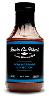 Smoke on Wheels Pork Marinade and Injection bottle, 488ml.