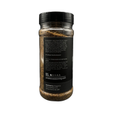 Smokes Brisket Black beef BBQ rub 270g, ingredients and nutrition panel, transparent background