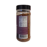 Smokes Cherry Chipotle BBQ rub 230g, side of shaker, transparent background