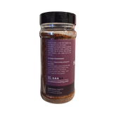 Smokes Cherry Chipotle BBQ rub 230g, ingredients and nutrition panel, transparent background