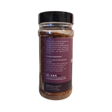 Smokes Cherry Chipotle BBQ rub 230g, ingredients and nutrition panel, transparent background