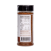 Smokes Chipotle Salt 195g finishing salt, ingredients and nutrition panel, transparent background