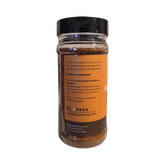 Smokes The Standard all-purpose BBQ rub 220g, ingredients and nutrition panel, transparent background