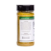 Smoky Pastures Game On rub 250g, left side label detail, transparent background