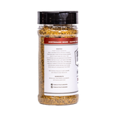 Smoky Pastures Risk It rub 240g, left side label detail, transparent background