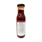 Smoky Pastures Sweet and Sour BBQ sauce 250ml, ingredients panel, transparent background