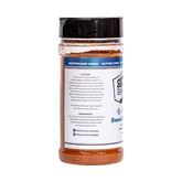 Smoky Pastures Sweet Dreams rub 240g, left side label detail, transparent background