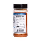 Smoky Pastures Sweet Dreams rub 240g, ingredients and nutrition panel, transparent background