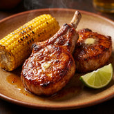 Smoky Pastures Sweet Dreams rub — sweet-spiced pork chops with grilled corn