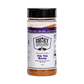 Smoky Pastures Tik Tik Boom tandoori rub 250g, front of pack on transparent background