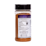 Smoky Pastures Tik Tik Boom tandoori rub 250g, left side label detail, transparent background