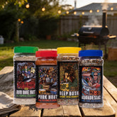 Stef the Maori The Full Stef bundle — all four seasoning shakers together, high-resolution