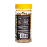 Stef the Maori Deep Bush 200g horopito seasoning, side of shaker, transparent background