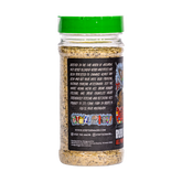 Stef the Maori Rub One Out 240g all purpose seasoning, ingredients and nutrition panel, transparent background