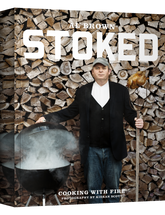 Stoked by Al Brown hardback cookbook — front cover