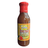 SuckleBusters Honey Peach Glaze 436g, sweet peach finishing glaze — front of bottle
