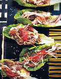 Tacos by Nud Dudhia & Chris Whitney paperback cookbook — duck carnitas in gem lettuce cups