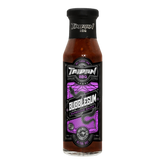 TAIPAN BBQ Bubblegum ultra hot BBQ sauce 250ml — front on transparent background