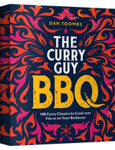 The Curry Guy BBQ by Dan Toombs hardback cookbook — front cover
