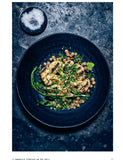 The Green Barbecue Cookbook by Martin Nordin hardback cookbook — grilled cauliflower with gremolata recipe page