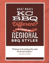 The Little Book of KC BBQ by Jonathan Bender hardback cookbook — interior pages on what makes KC BBQ different