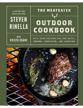 The MeatEater Outdoor Cookbook by Steven Rinella hardback cookbook — front cover