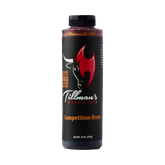Tillman's Barbecue Competition Brew BBQ sauce 595g, front of bottle on transparent background