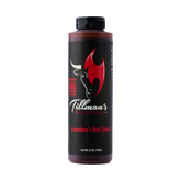 Tillman's Barbecue Grandma's Red BBQ sauce 595g, front of bottle on transparent background