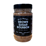 Uncle Mungo's Brown Sugar Bourbon 300g brown sugar bourbon dry rub — front of shaker on transparent background