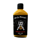 Uncle Mungo's Burger Sauce 200ml smoky burger sauce — front of bottle on transparent background