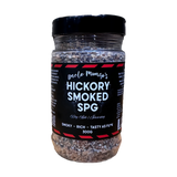 Uncle Mungo's Hickory Smoked SPG 300g hickory smoked salt pepper garlic rub — front of shaker on transparent background
