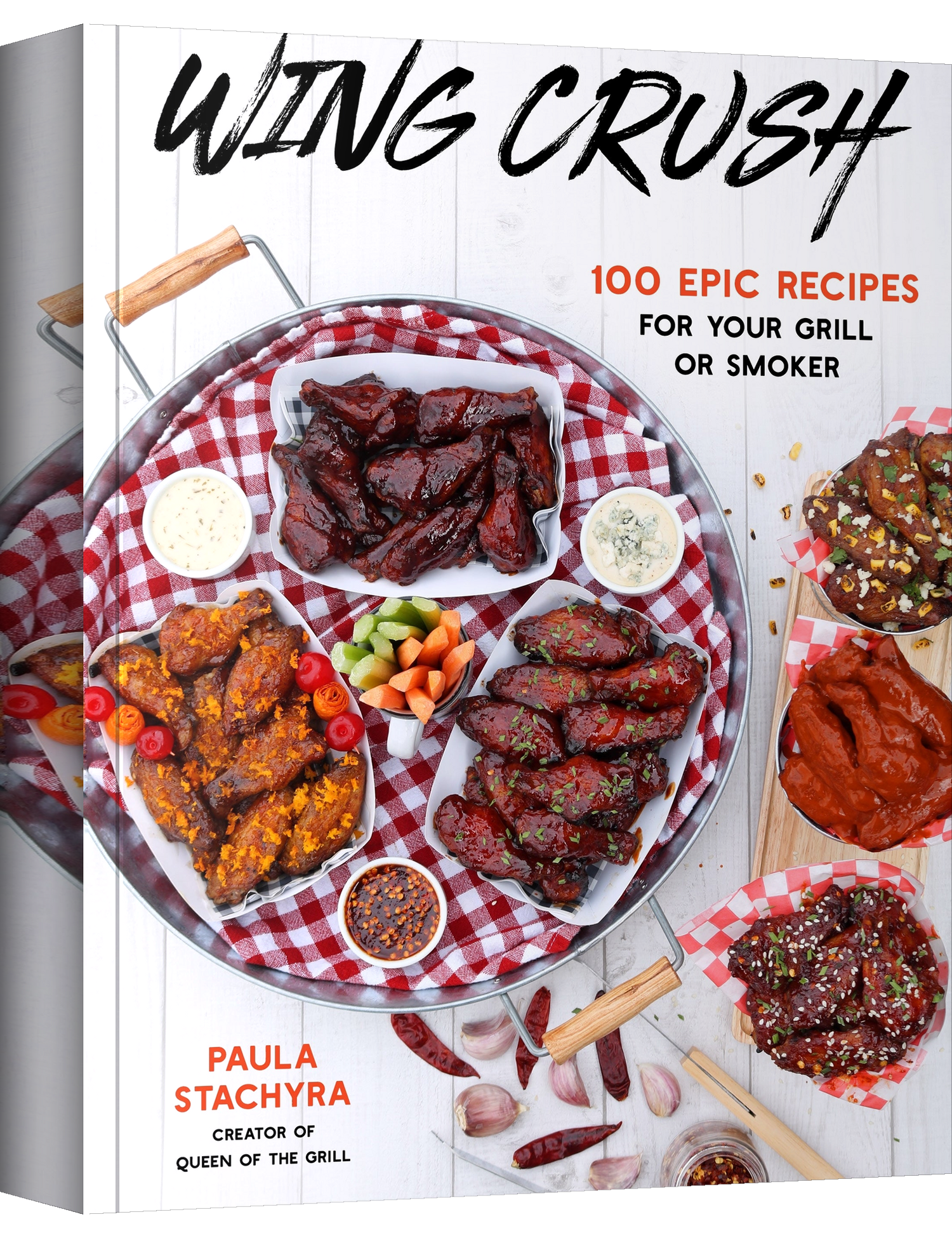 Wing Crush by Paula Stachyra paperback cookbook — front cover