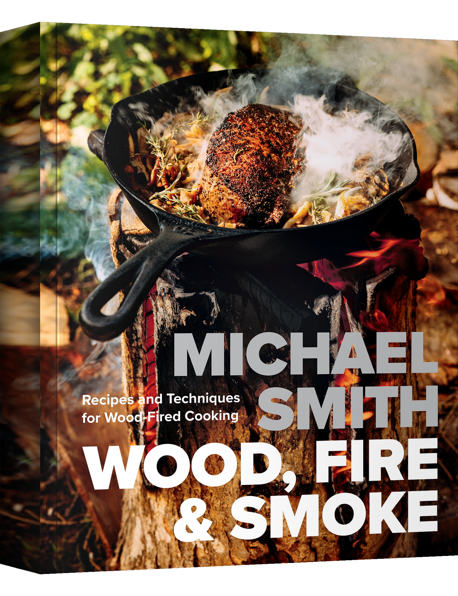 Wood, Fire & Smoke by Michael Smith hardback cookbook — front cover