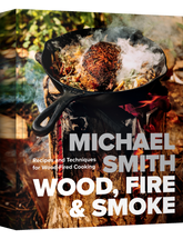 Wood, Fire & Smoke by Michael Smith hardback cookbook — front cover