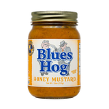 Blues Hog Honey Mustard Sauce 510g glass pint jar — front of the jar