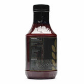 Smoke on Wheels Bootleg Bourbon Infused BBQ Sauce, back label with ingredients.