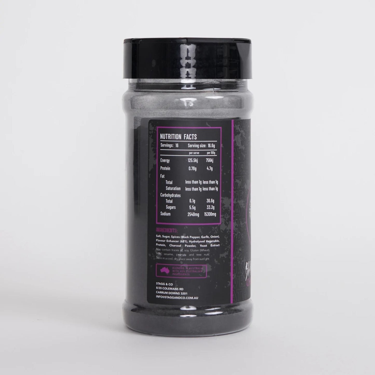 SINS Q: Black Mamba Charcoal Rub – 250g