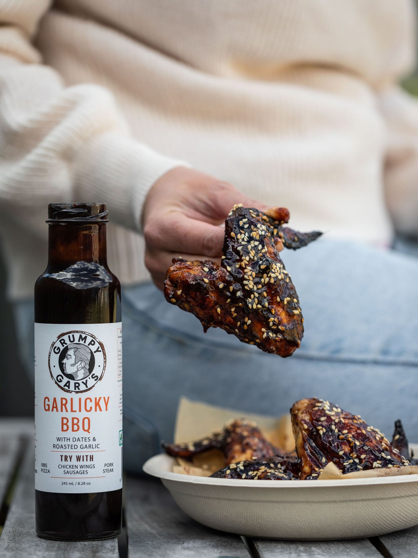 GRUMPY GARYS: Garlicky BBQ Sauce β 245ml