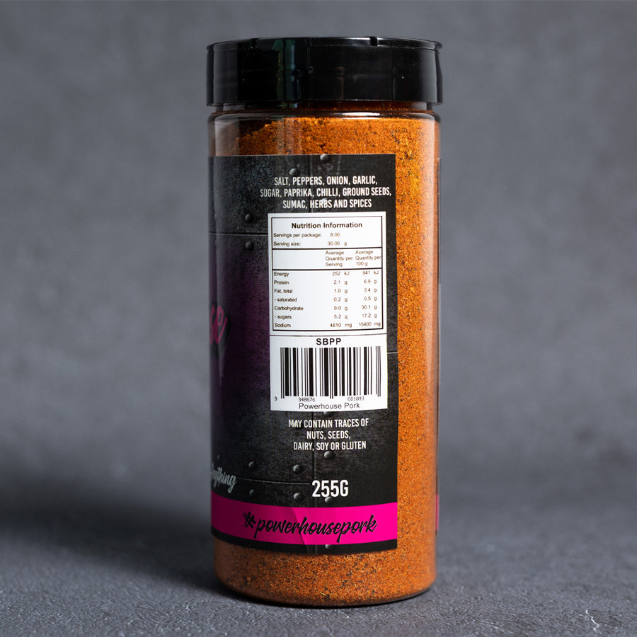 SLOW BURNER BBQ: Powerhouse Pork Rub - 250g