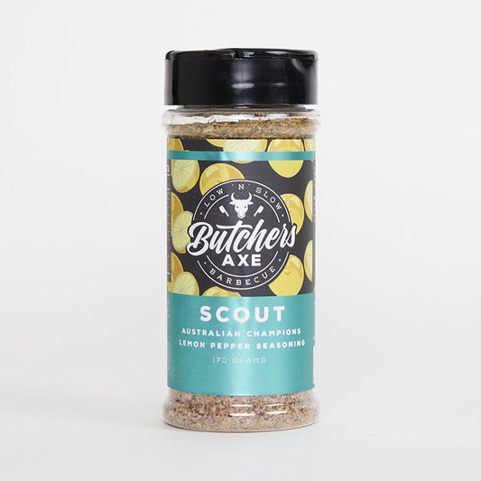 BUTCHERS AXE: Scout Lemon Pepper Seasoning Rub β 170g