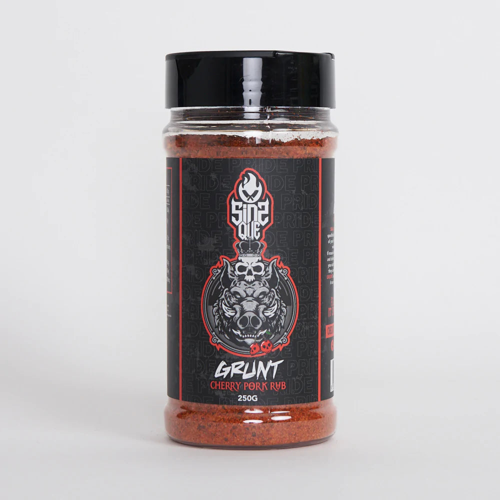 SINS Q: Grunt Cherry Pork Rub – 250g