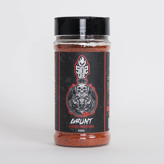 SINS Q: Grunt Cherry Pork Rub – 250g