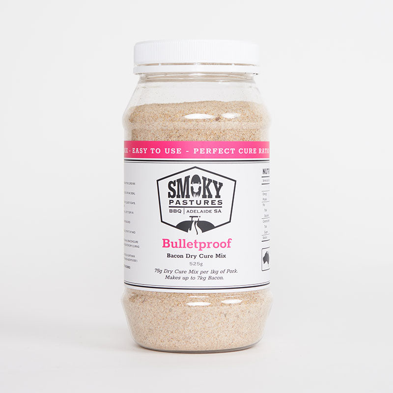 SMOKY PASTURES: Bulletproof Bacon Dry Cure Mix – 525g