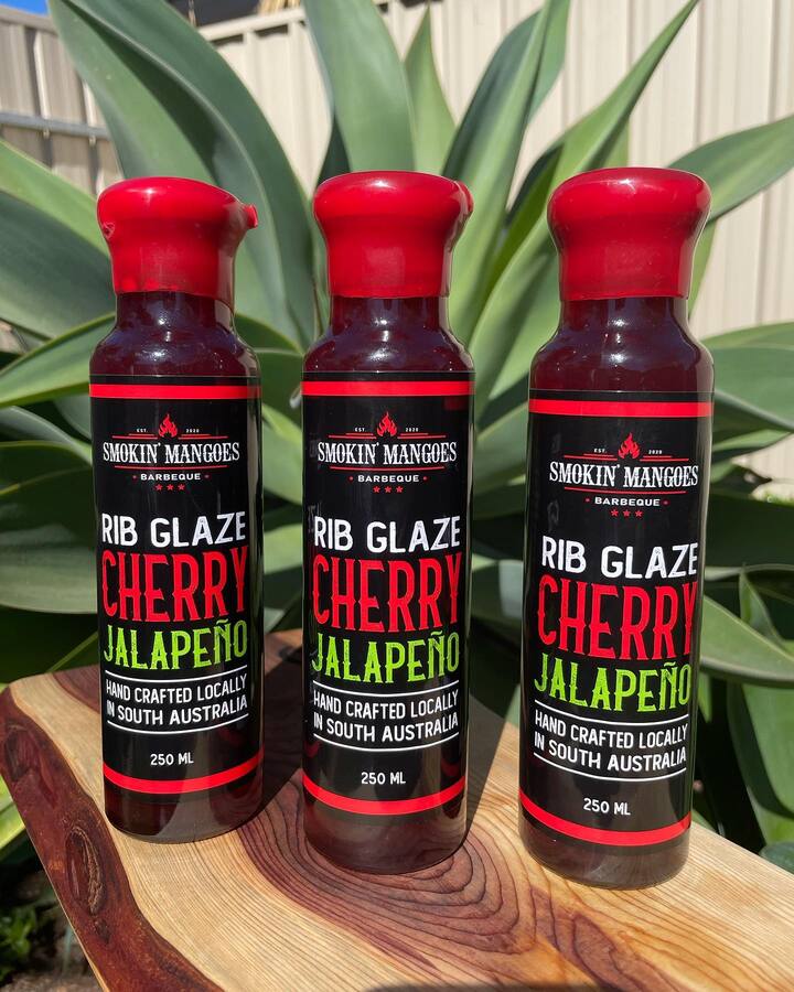 SMOKIN MANGOES BBQ: Cherry Jalapeno Rib Glaze – 250ml