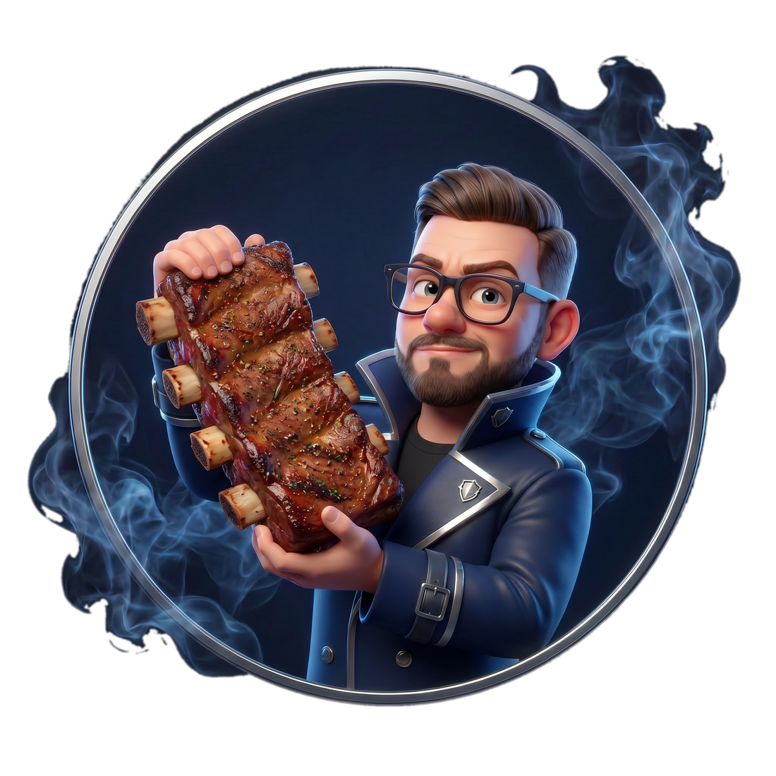 The Rub Smuggler medallion - 042 short ribs present - Father's Day gift boxes