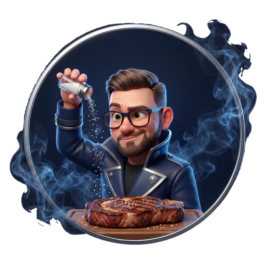 The Rub Smuggler medallion - 136 cheeky salt sprinkle steak - Meat Church Blanco rub of the week