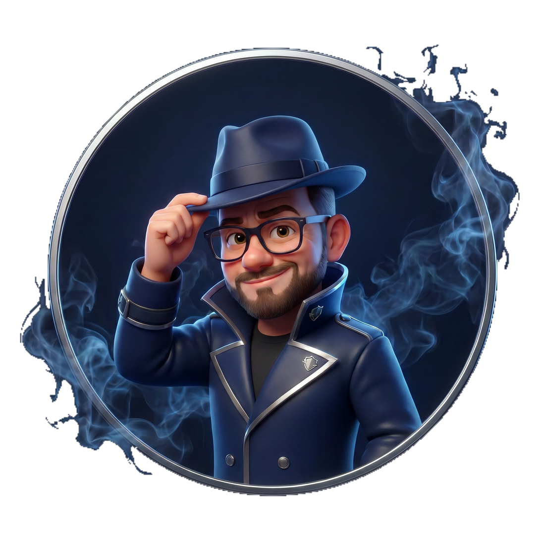 The Rub Smuggler medallion - hat tip - welcoming you aboard The Smuggler's Journal