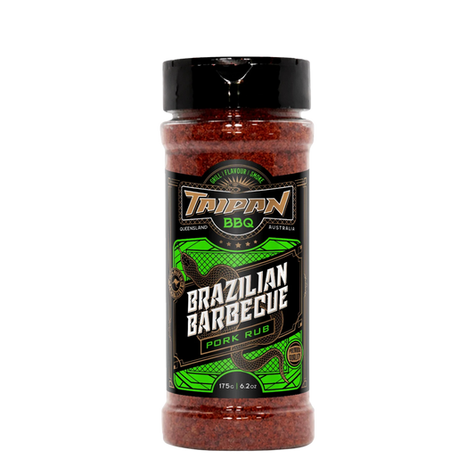 Taippan BBQ Brazilian Pork rub 175g, front of pack